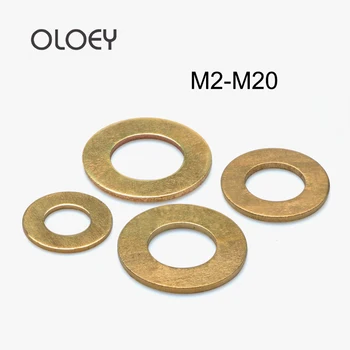 

GB97 M2 M2.5 M3 M4 M5 M6 M8 M10 M12 M14 M16 M18 M20 Brass Washer Brass Flat Washer Thickness 0.4/0.5/0.8/1/1.2mm Electrical