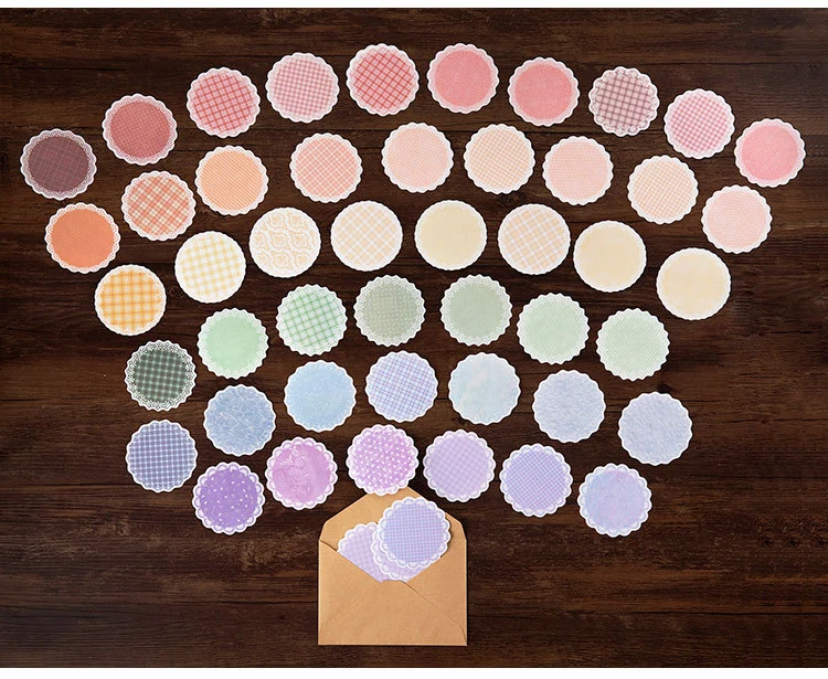 30 шт./упак. Kawaii милые пуловеры с круглым кружевное платье с цветочным рисунком Стикеры дневник маркерные наклейки Скрапбукинг школьные канцелярские принадлежности пуля журнал sl2199