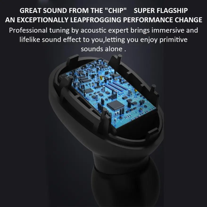 TWS Wireless Headphones Bluetooth Business Sports Earphone with Mic Mini Gaming Headset Shock Bass Earbuds for Android IOS PC