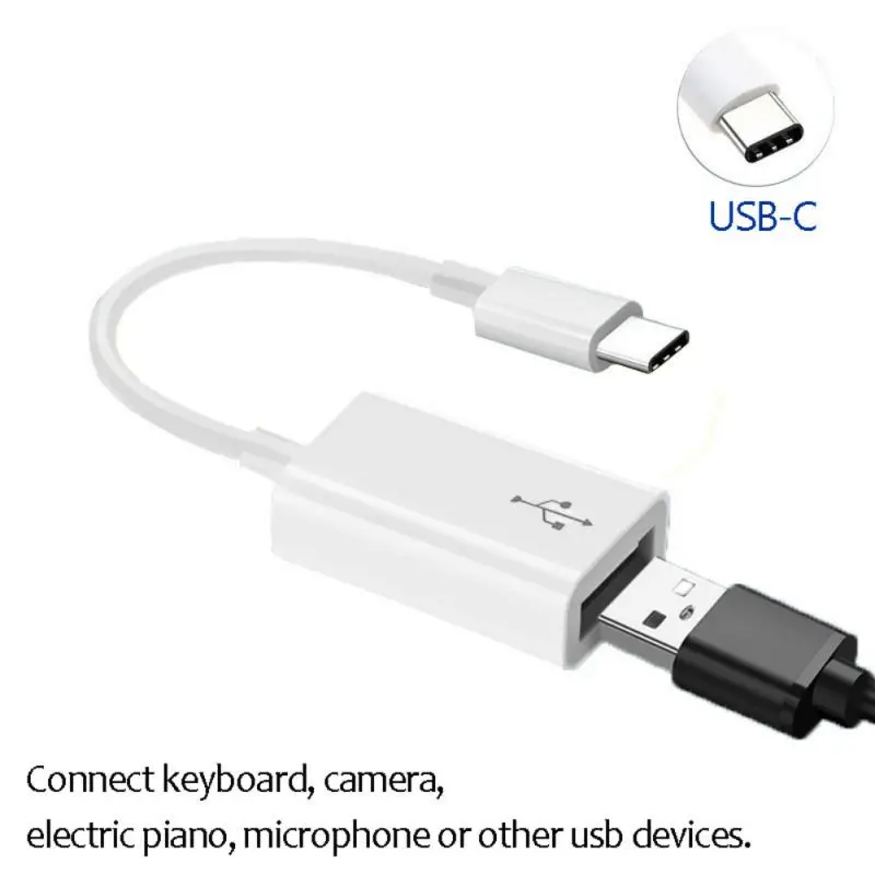 OTG usb-адаптер, кабель C для Usb камеры пианино для Ipad huawei Xiaomi MacBook Pro телефон планшет компьютер конвертер