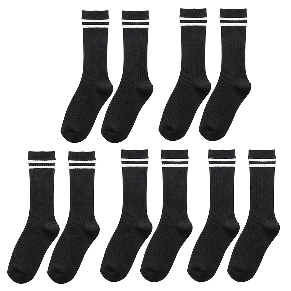 5 пар теплые осенне-зимние Подарочные женские носки ворсовые мягкие повседневные Нескользящие женские школьные длинные модные базовые взрослые