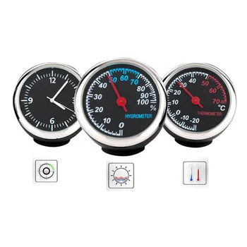 

Mini Car Automobile Digital Clock Auto Watch Automotive Thermometer Hygrometer Decoration Ornament Clock In Car Accessories