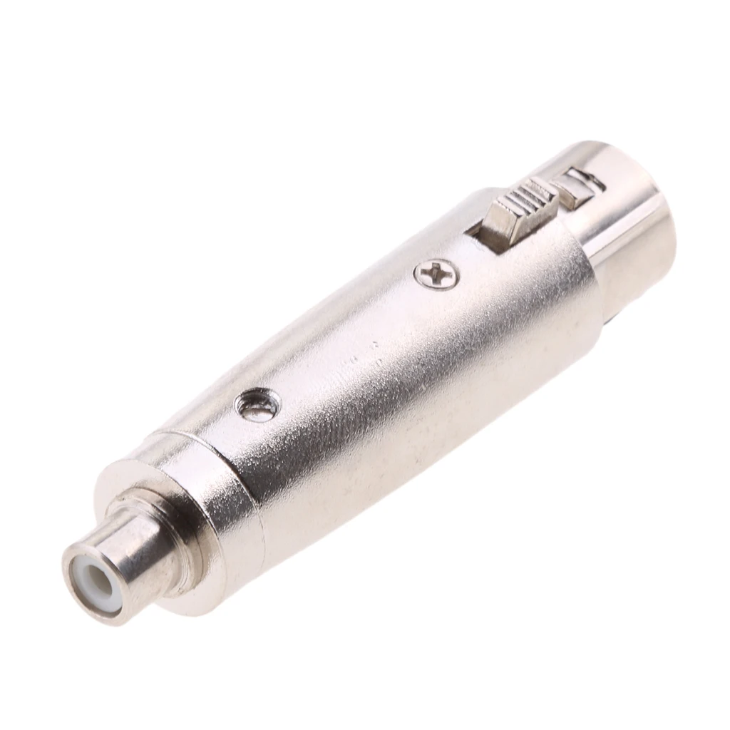 3 Pin XLR Female Socket to Female RCA Phono Socket Mic Mixer Audio Adapter 3 Pin XLR Female Socket to Female RCA Phono Socket Mic Mixer Audio Adapter