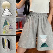 

2022 New Hot Summer Fashion Casual Shorts Women High Waist Shorts Fashion Short Pants Streetwear Women's Shorts Printed Clothing