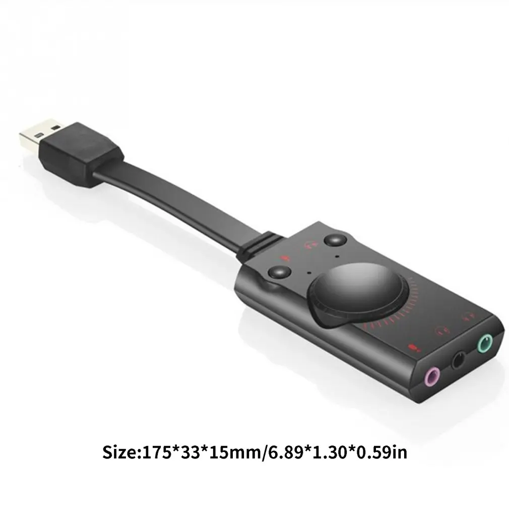 USB Звуковая карта адаптер Внешний аудио адаптер стерео звуковая карта конвертер 3,5 мм AUX микрофонный разъем для игровой гарнитуры