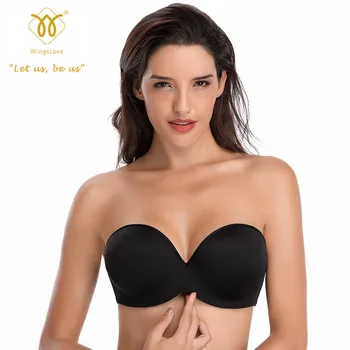 

Wingslove Women’s Strapless Multiway Bra Full Coverage Underwire Push-up Contour Bra Red Carpet Plus Size