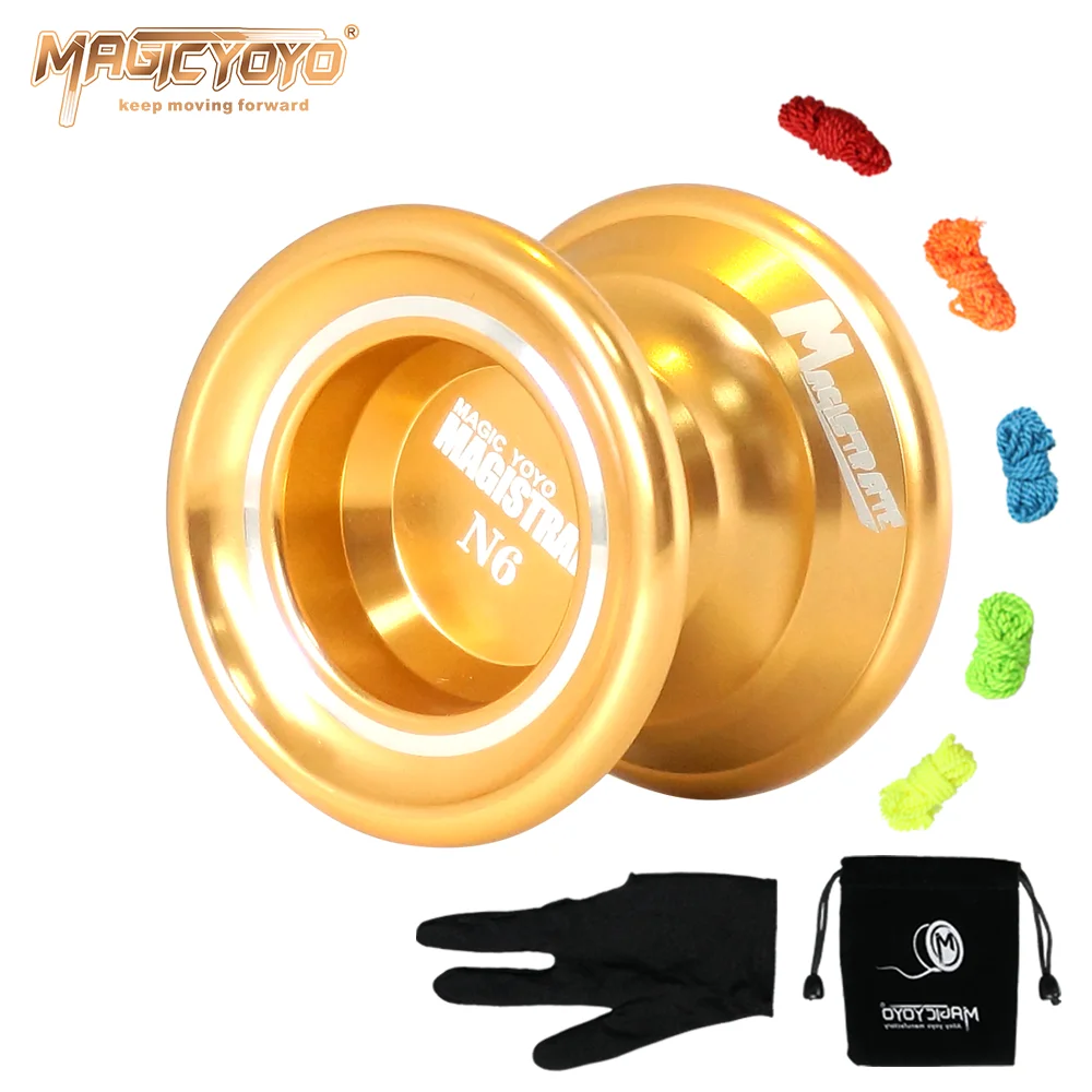 MAGICYOYO N6 неотзывчивый Yoyo Профессиональный Металлический Блестящий Декор Yo yo