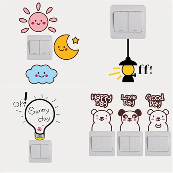 

Switch socket beautification anti-fouling stickers creative home products personality creative self-adhesive wall stickers