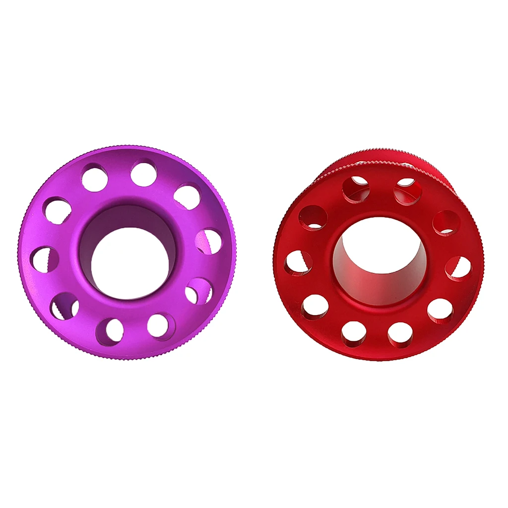 2 шт Компактный Дайвинг Tech Finger Spool Алюминиевая Направляющая линия 2 цвета