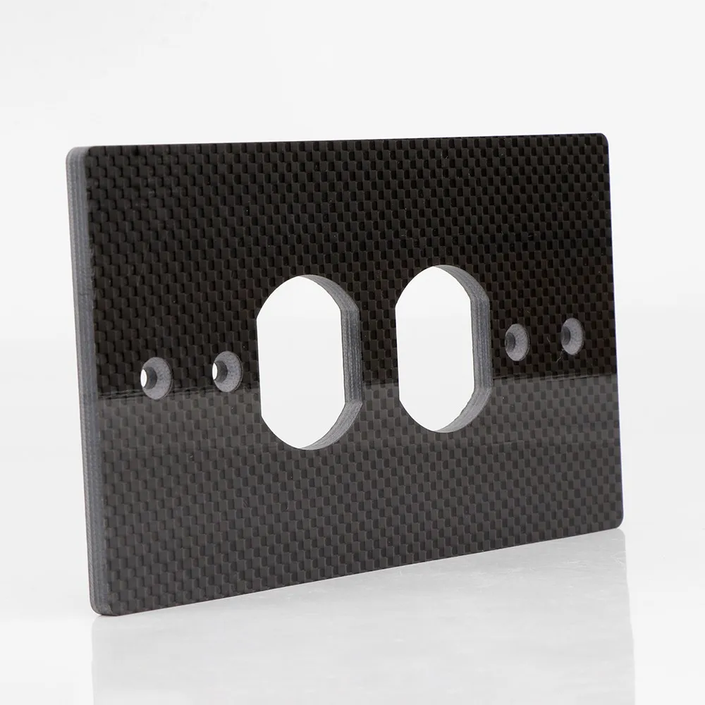 1xHiFiCarbonFiberACPowerDupleReceptaclesWallsocketOutlet