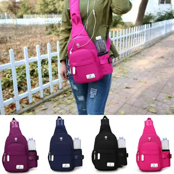 

Men Women Travel Bag Backpack Cycle Sling Bag Nylon Crossbody Shoulder Chest