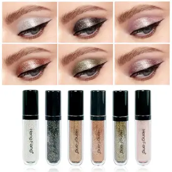 

6Pcs/Set HengFang glitter eyeshadow liquid eyeshadow eye shadow Waterproof Pigment Long Lasting eyeshadow pallete makeup TSLM1
