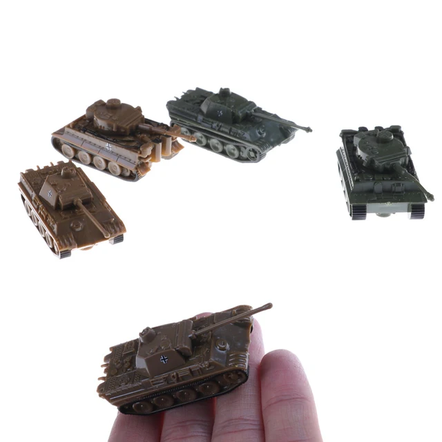 1PCS/Set 1:144 Scale Finished Model Toy 4D Sand Table Plastic Tiger Tanks World War II Germany Panther Tank 5