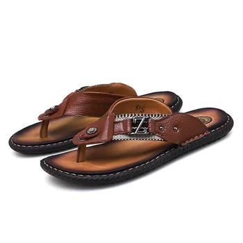 

sandalle de zandalias herren genuino couro piscine masculina men sandalia transpirables sandale ete heren playa rasteira slide
