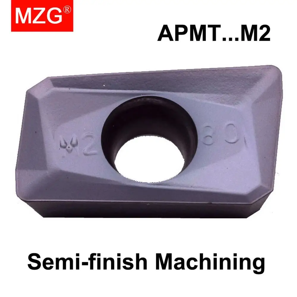 MZG 10PCS  APMT 1135 1604 PDER H2 M2 ZP151 CNC Machining Cast Iron RIght Angle BAP 300 400 Tool  Steel Carbide Milling Inserts
