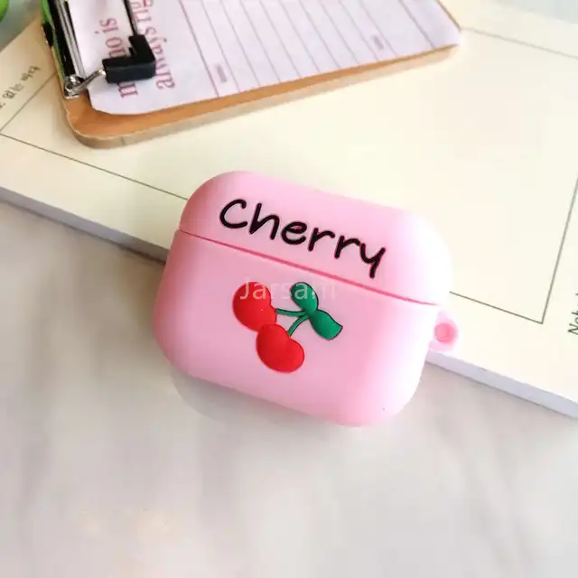 Cartoon Silicone Case For Airpods Pro Case Wireless for airpods pro Case Cover Earphone Case For Air Pods pro Cherry