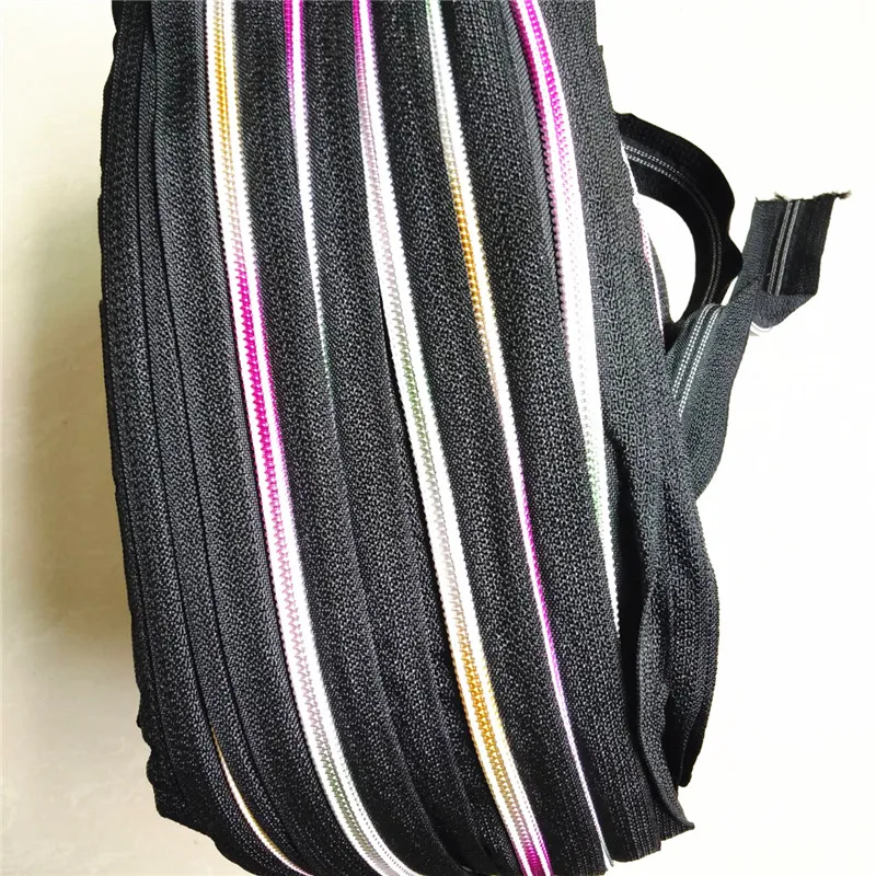 

10 meters long colorful teeth nylon sewing DIY No. 5 teeth liner colored nylon zipper