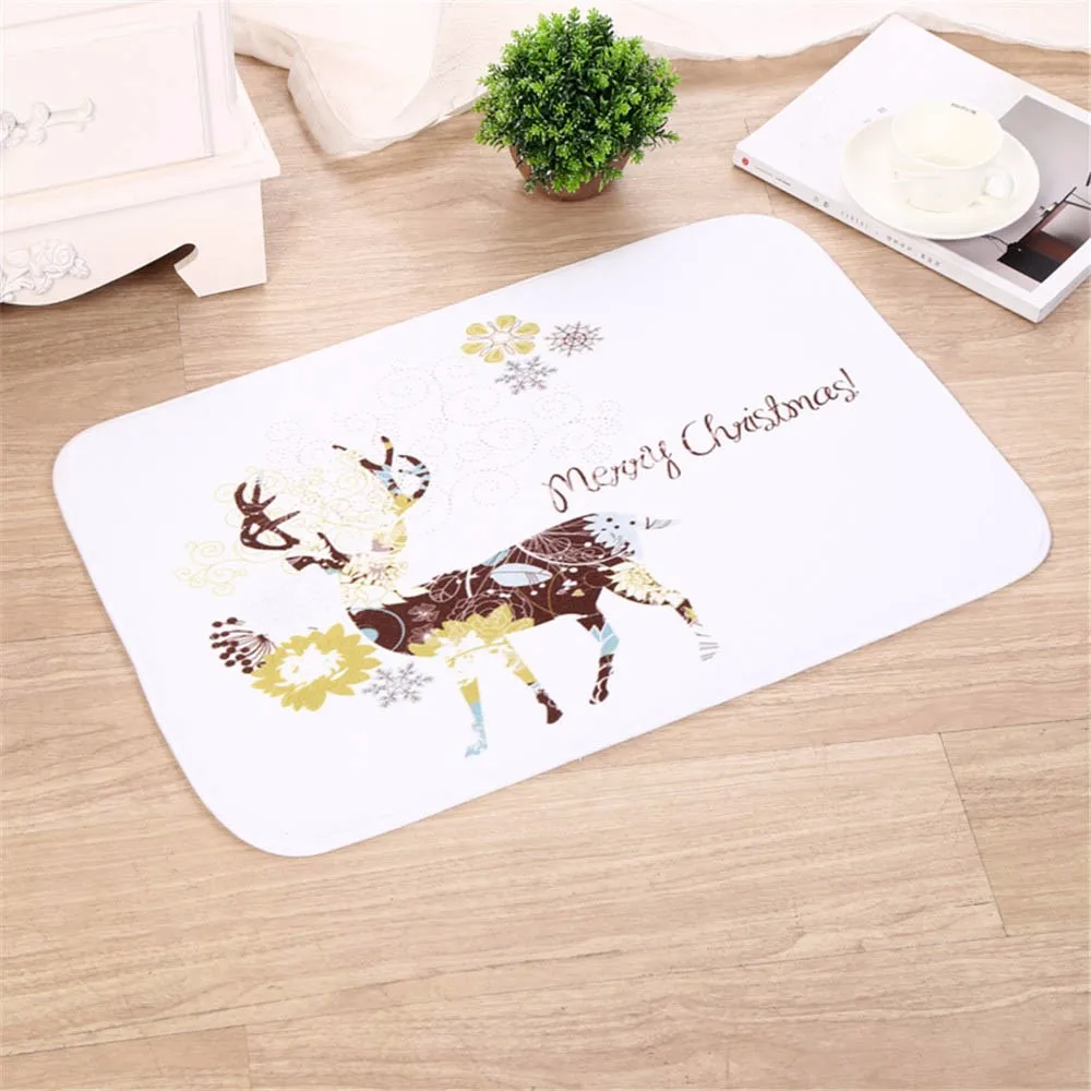 Christmas Welcome Doormats Indoor Home Carpets Decor