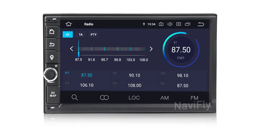 NaviFly Android 9,0 2din универсальный автомобильный gps мультимедийный плеер для NISSAN KIA Toyota Автомобильная Аудиомагнитола