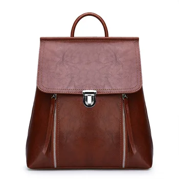 

Fashion 2019 New Lock Girl Bag Women's Backpack Outdoor Casual Bag Travel Bag