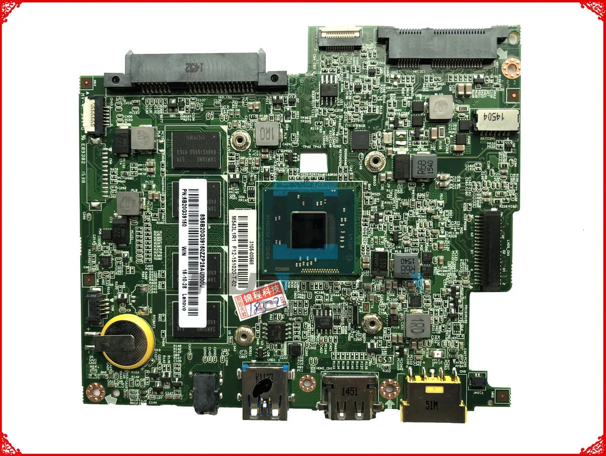 Высокое качество BM5338 REV1.7 для lenovo Flex 10 материнская плата для ноутбуков FRU: 5B20G39150 SR1W4 N2830 cpu 4GB RAMs полностью протестирована