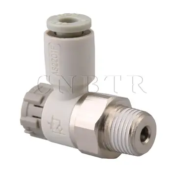 

CNBTR Pneumatic Fitting Air Flow Speed Control Valve for Tube Outer Dia 4mm