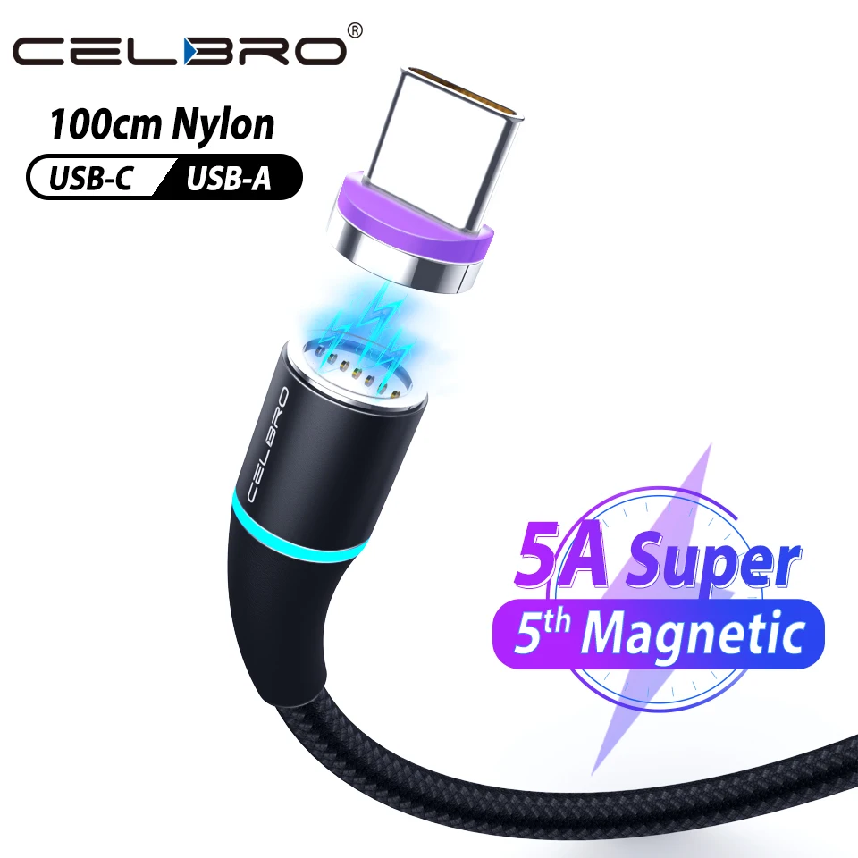 5А Магнитный Micro Usb type C кабель быстрая супер зарядка магнит зарядное устройство Usbc для huawei mate 30 P30 mate pad Pro samsung Note 10 Plus