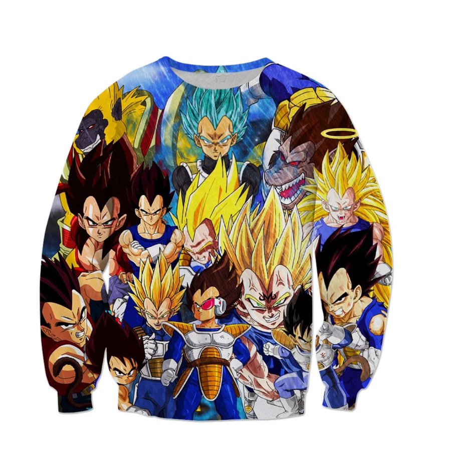 color as the picture PLstar Cosmos Новая модная Толстовка аниме Dragon Ball Z Kid Goku and Master Roshi 3d принт для мужчин и женщин пуловер с круглым вырезом - Цвет: color as the picture