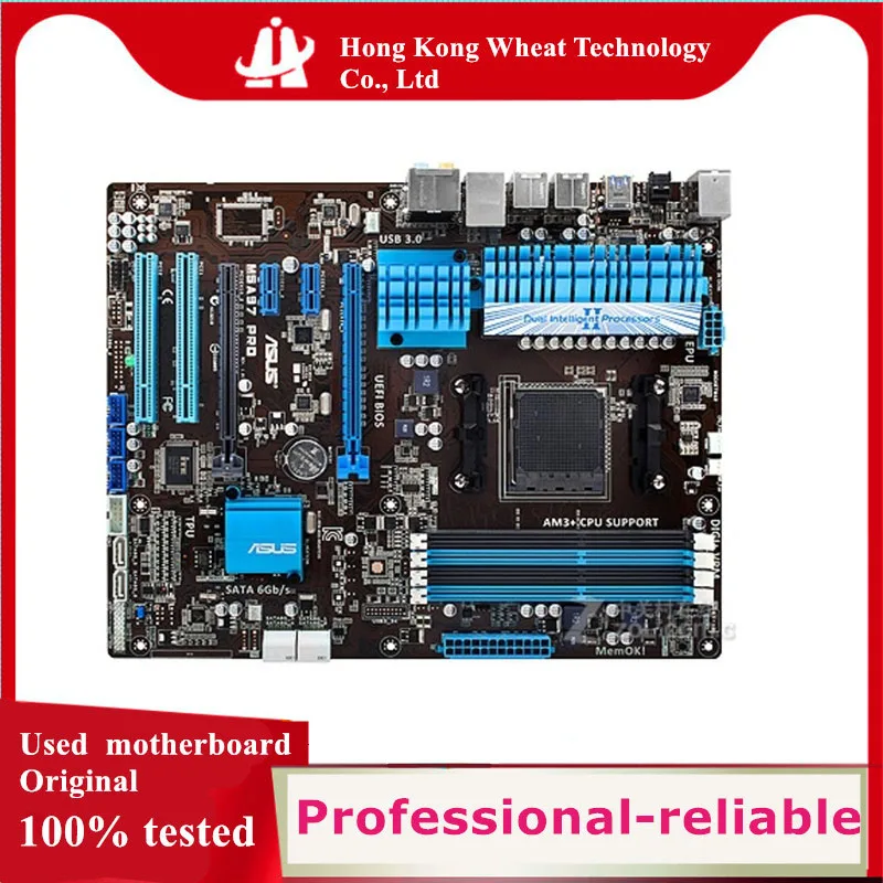 Материнская плата для ASUS M5A97 PRO разъем AM3 + DDR3 SATA3 USB3.0 AMD 970 б/у оригинальная