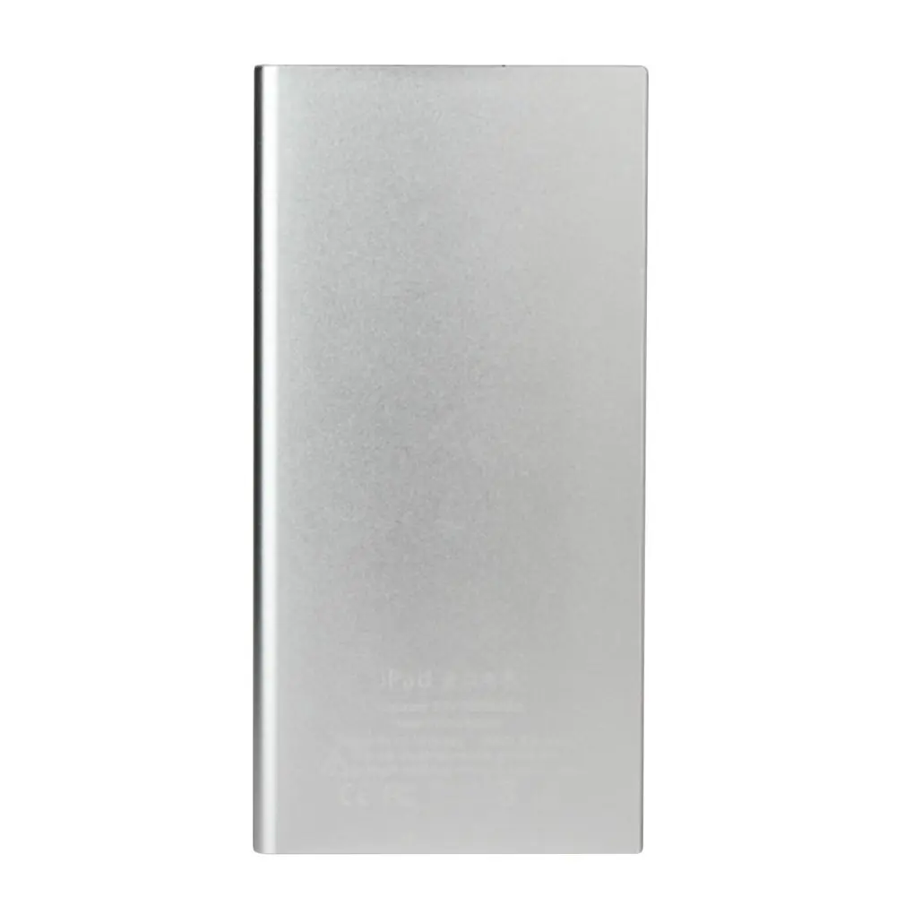 SILVER 20000mAh Мини Портативный банк питания легкий двойной USB внешний аккумулятор зарядное устройство резервного питания с светодиодный свет для телефона - Цвет: SILVER