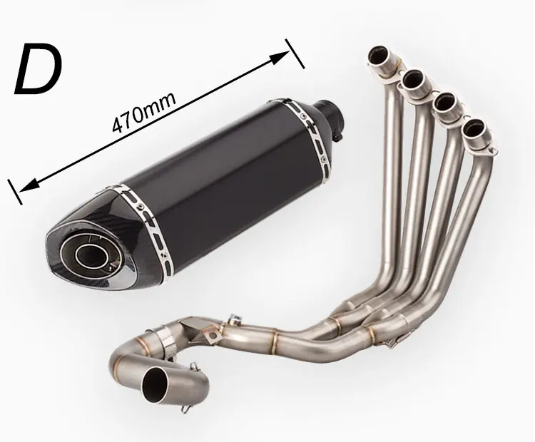 Полная выхлопная система мотоцикла слипоны на передней трубе для CBR650R CB650R 2014 2019 с