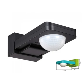 

V-TAC CL1939 infrared motion sensor and Twilight Wall Mount Wall casing black IP65 arm orient