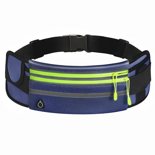 Running Bag Women Waist bag Belt bag Men Sports Fanny Pack Mobile Phone Bag Gym Running Cell Phone Jogging Run Cycling Bag dark blue 2