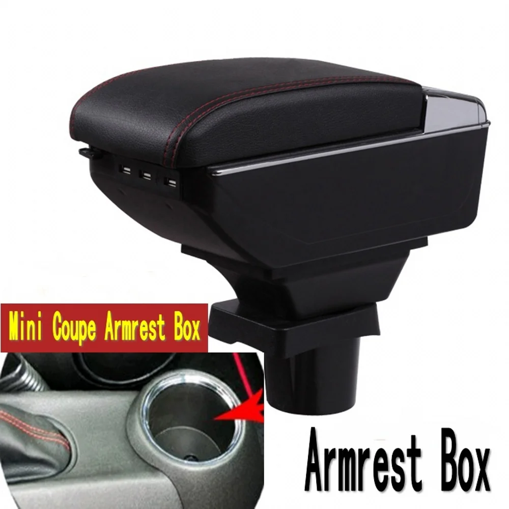 For MINI Cooper R50 R52 R53 R56 R57 R58 F55 F56 F57 R60 F60 armrest box central Store content cup holder ashtray interior