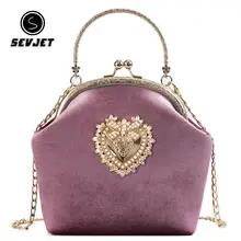 Роскошные клатчи, Женские однотонные Сумки на цепочке, женские сумки на плечо, вечерние сумки с металлическим украшением, модные женские сумки через плечо, Новинка