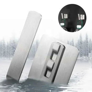 

1 Pair Modern Wall Mounted CNC Craft Countertop Stainless Steel Pot Lid Holder Practical Kitchen Organizer Cutting Board Durable