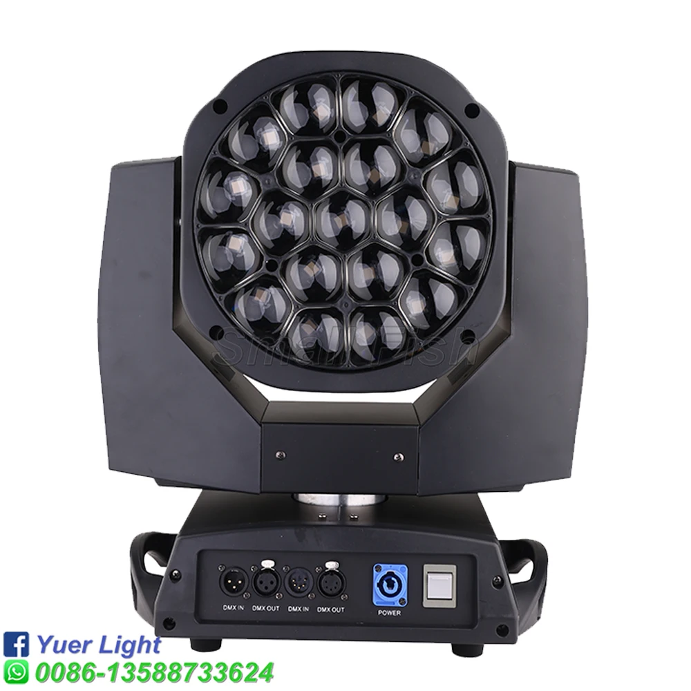 2 в 1 чехол с подвижной головкой 19X15W RGBW|Эффект освещения сцены| |