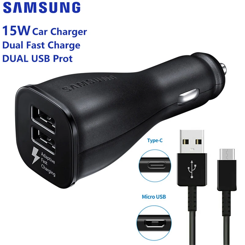 Автомобильное зарядное устройство для SAMSUNG GALAXY S8 Plus S10 S9 S7 A7 A9 A10 M20 M10 J2 C5 C5000 C9 Pro Note 9
