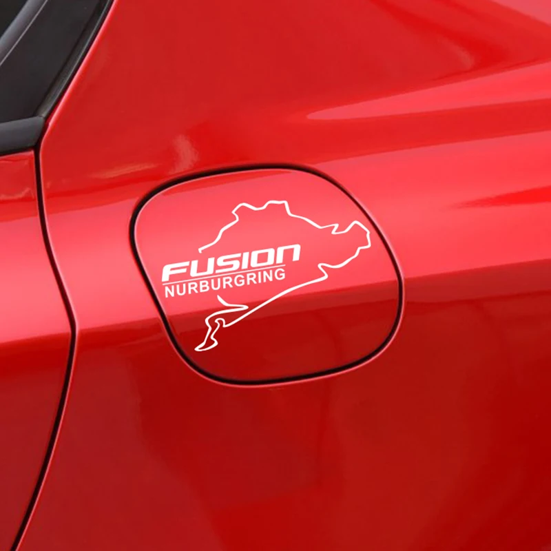 

Car Fuel Tank Cap Sport Reflective Captivation Sticker For Ford Fusion Auto Vinyl Decor Racing Nurburgring Decal Car Accessories