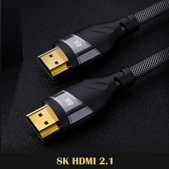 

HDMI 2.1 48Gbps Ultra High Speed 8K 60Hz High Definition Multimedia Interface HDMI To HDMI Cable For UHD FHD 3D Xbox PS3 PS4 TV