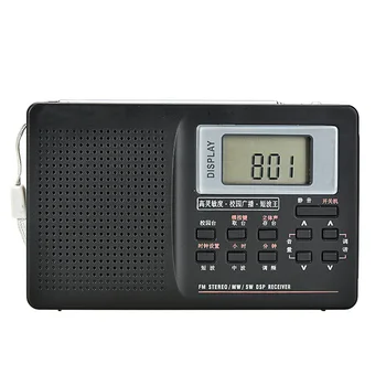 

Mini FM Radio Portable Radio Receiver Support FM/AM/SW/LW/TV Sound Full Frequency Radio Receiver Support Alarm Clock For Elderly