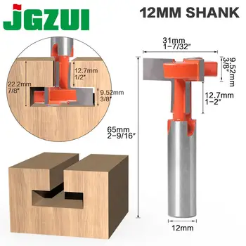 

1pcs Top Quality T-Slot & T-Track Slotting Router Bit - 3 teeth 12mm Shank For Woodworking Chisel Cutter Wholesale Price