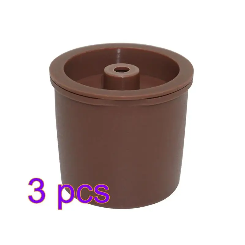 3pcs brown Многофункциональные многоразовые пластиковые кофе капсулы для Illy машина кафе 1 шт. Совместимость Эспрессо чайник капсулы инструмент кухонные принадлежности - Цвет: 3pcs brown