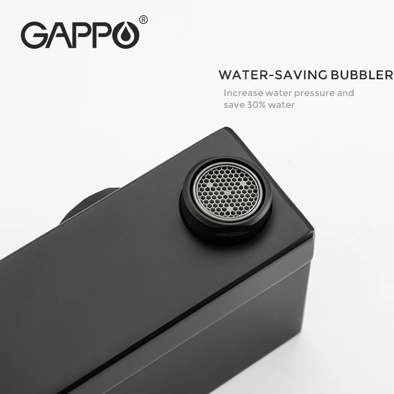 GAPPO bath rain shower black faucet Bathtub Faucet tap wall bathroom shower tap bath sink faucet water mixer system