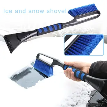 

Dual Head Long Handle Car Ice Snow Scraper Shovel Removal Cleaning Brush Tool Снежная лопата magische ijskrabber автоаксессуары