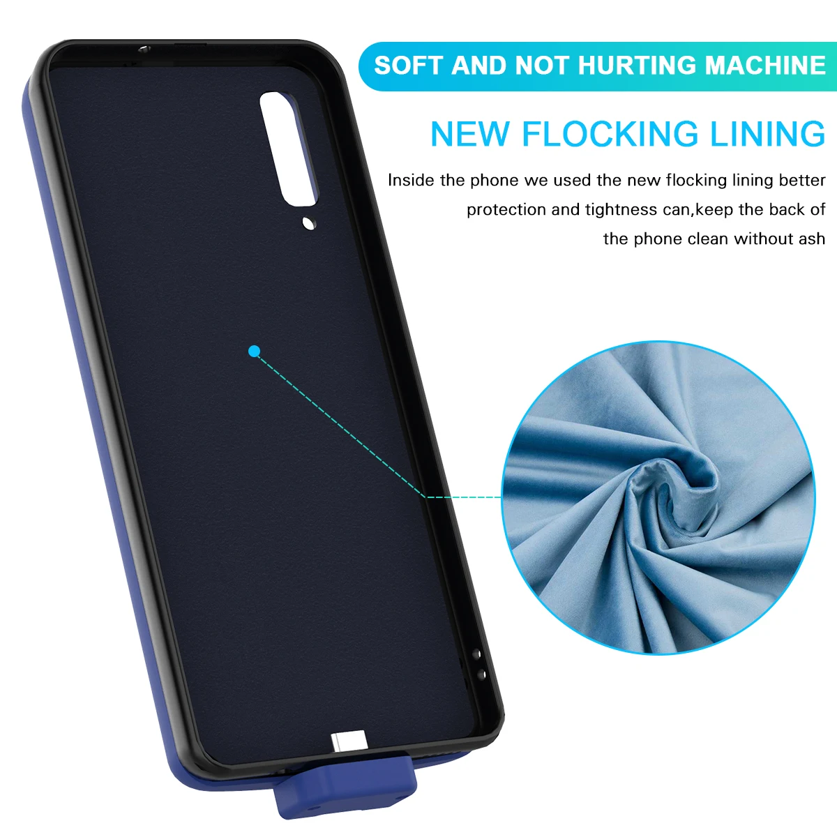 Для samsung Galaxy A50s A30s корпус батареи съемный 7000 мАч резервного копирования PowerBank+ TPU зарядный чехол для samsung A50s зарядное устройство чехол