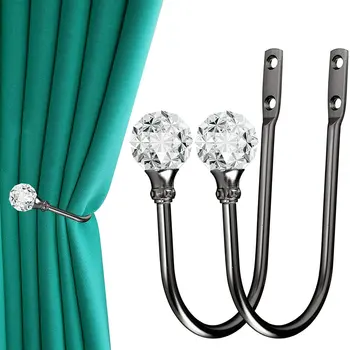 Crystal U-Shaped Curtain Hooks