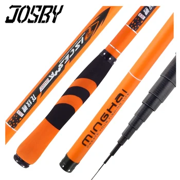 

JOSBY 2020 New Carbon Fiber Stream Telescopic Fishing Rod 3.6-7.2m Ultra-light Carp Feeder Rod Portable Hand Pole Fishing Tackle