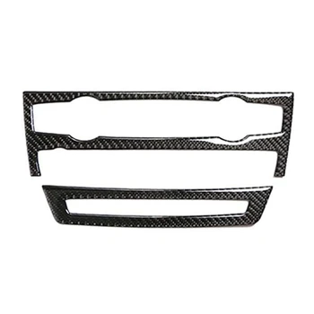 

AC CD Carbon Fiber Control Panel Decorative Frame Sticker,Air Conditioning Shift, for X5 E70 (08-13) X6 E71 (09-14)