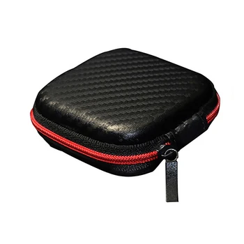 

Accessories Travel Portable Protective Cover Mini Universal Storage Box Square EVA Zipper Closure Hard Shell Earphone Case